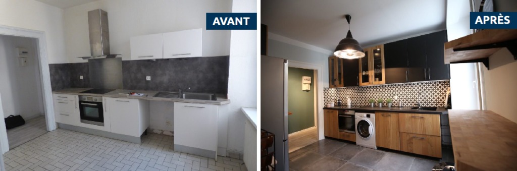 avant après rénovation cuisine 